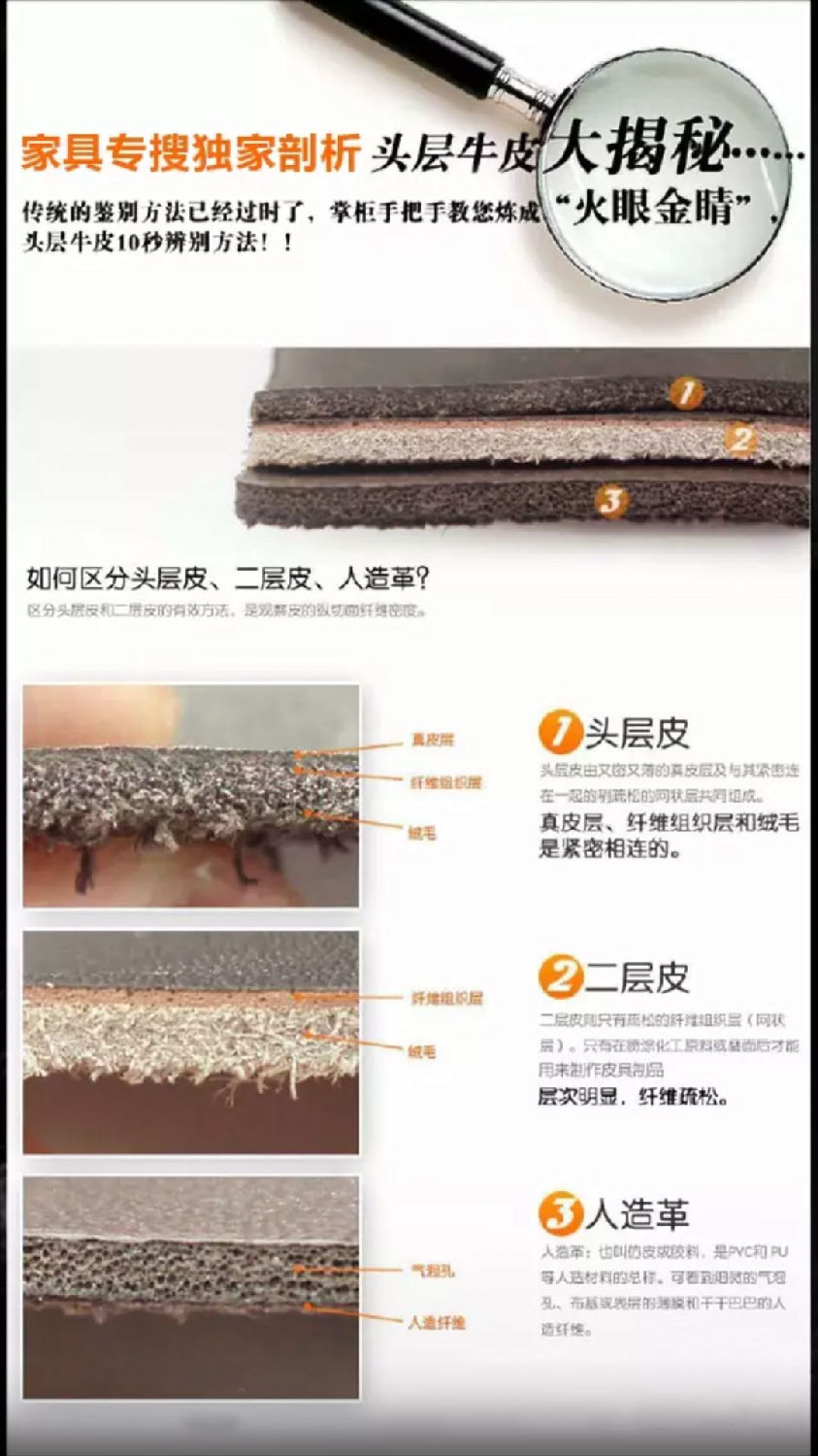 圖解皮料的詳細區分方法 圖解皮料的詳細區分方法