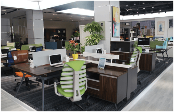 香河迪歐辦公家具專賣店擺場(chǎng)