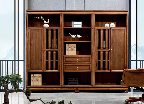 2019年新款實(shí)木老板文件柜配套辦公家具-小江南