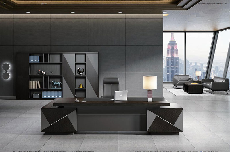 簡藝系列 - 時尚定制老板經理辦公室膠板大班臺 簡藝系列 - 時尚定制老板經理辦公室膠板大班臺