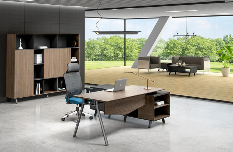 莫蘭迪系列 - 時尚美觀總監經理膠板辦公桌