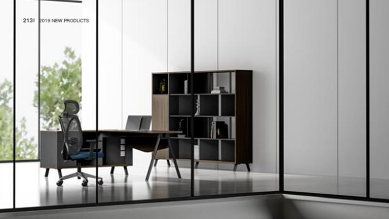 莫蘭迪系列 - 時尚美觀總監經理膠板辦公桌