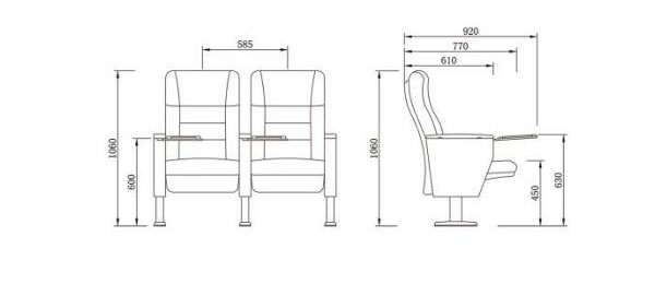 寬敞舒適歌劇院椅子 寬敞舒適歌劇院椅子