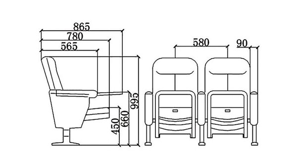 現(xiàn)代戲劇院觀看椅