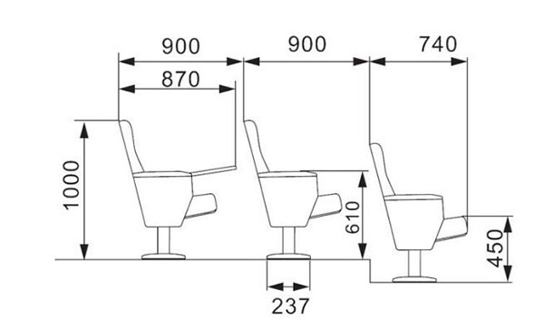 現(xiàn)代戲劇院觀看椅