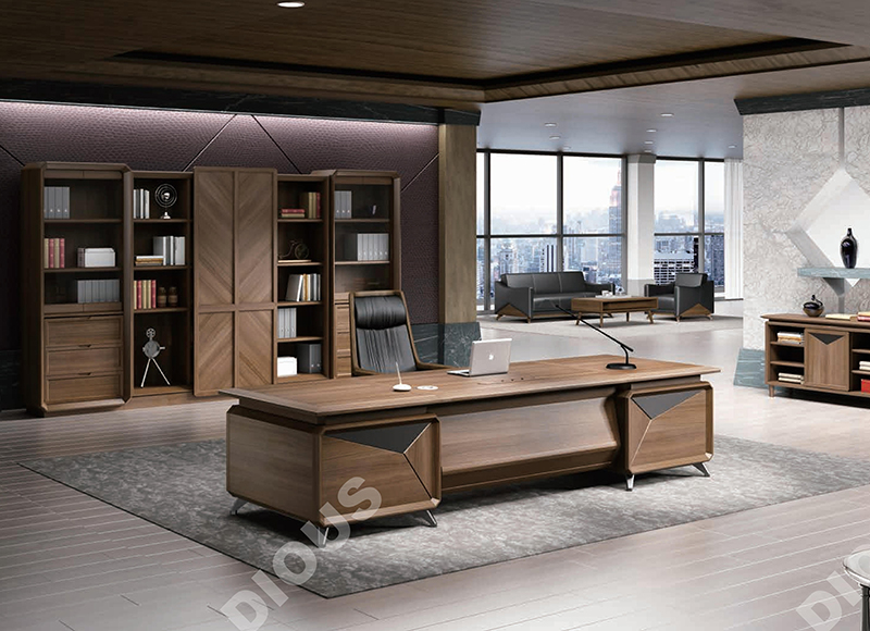 唯藝系列-新中式實木大班臺 唯藝系列-新中式實木大班臺