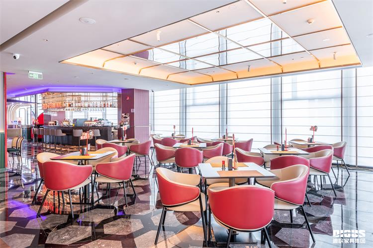 酒店吧臺休閑區和餐廳家具