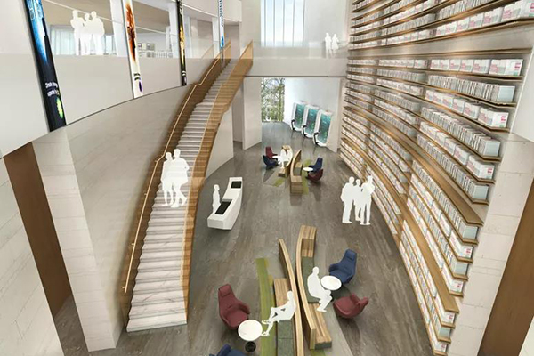 迪歐展示家具案例丨杭州建德圖書(shū)館家具工程配套：以空間為載舟，尋找閱覽之境