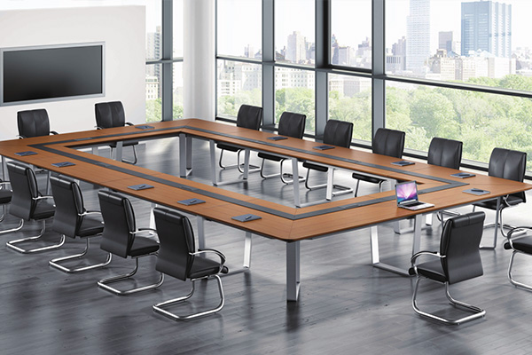 簡約油漆新胡桃木企業單位多人大會議臺-C36H 簡約油漆新胡桃木企業單位多人大會議臺-C36H