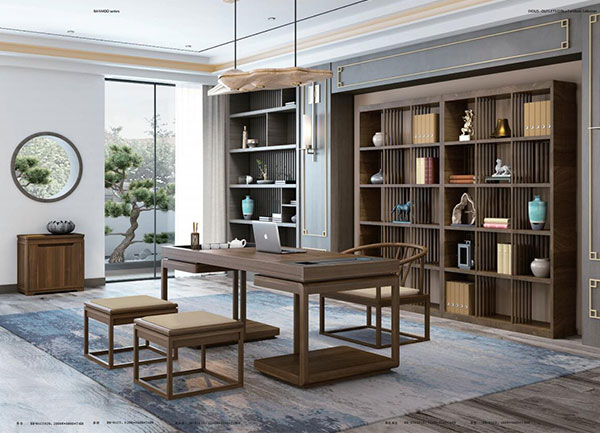 迪歐家具半木系列 - 原木色老板經理辦公室班臺 迪歐家具半木系列 - 原木色老板經理辦公室班臺