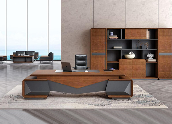 2020新品-雷頓系列-老板辦公桌-迪歐家具 2020新品-雷頓系列-老板辦公桌-迪歐家具