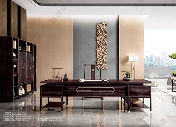 新品-“觀”系列-全實木老板辦公室家具配套-迪歐壹品 新品-“觀”系列-全實木老板辦公室家具配套-迪歐壹品