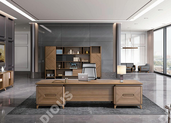 新品-北歐系列-輕奢板木總裁辦公桌-迪歐家具 新品-北歐系列-輕奢板木總裁辦公桌-迪歐家具