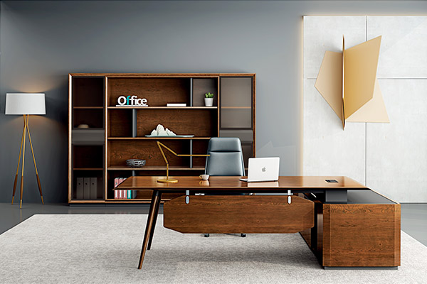 深胡桃漆色總監辦公臺辦公班臺ME- 小山紋 深胡桃漆色總監辦公臺辦公班臺ME- 小山紋