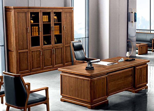 迪歐新品實木經(jīng)理主管辦公室班臺-至臻