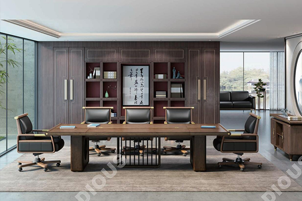 新品-新中式板木會議桌-行云系列-迪歐家具 新品-新中式板木會議桌-行云系列-迪歐家具