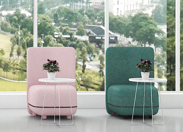 2021-公共區(qū)隔音休閑沙發(fā)-迪歐家具-河馬系列